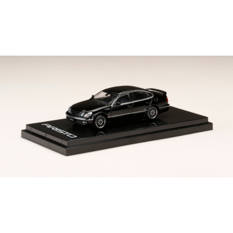 1/64 Hobby Japan Toyota ARISTO V300 VERTEX EDITION Customized Version Black Diecast Car Model