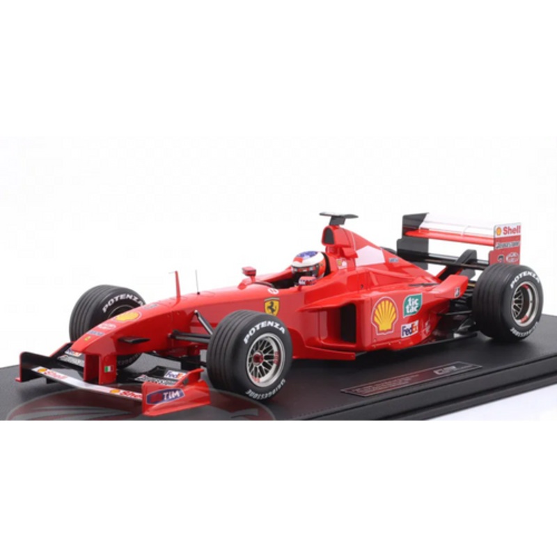 1/12 GP Replicas 1999 Formula 1 Michael Schumacher Ferrari F399 #3 2nd Brazilian GP Car Model with Driver Figure