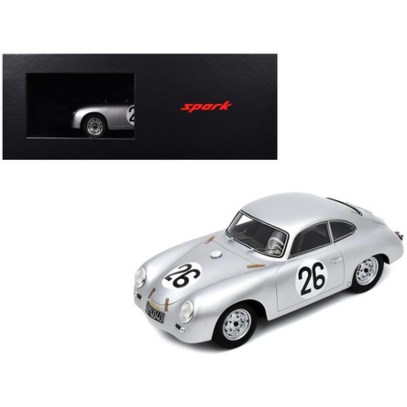 1/18 Spark 1956 Porsche 356 No.26 24H Le Mans M. Nathan - H. Glckler Resin Car Model