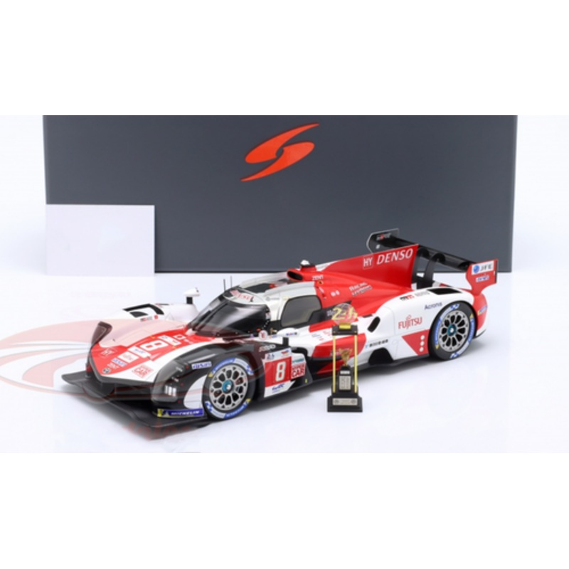 1/18 Spark 2022 Toyota GR010 Hybrid #8 Winner 24h LeMans Toyota Gazoo Racing Sbastien Buemi, Ryo Hirakawa, Brendon Hartley Car Model