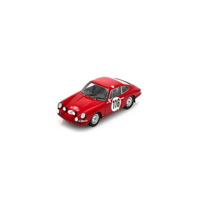 1/43 Spark Porsche 911 T/R No.116 2nd Rally Monte Carlo 1968 P. Toivonen - M. Tinkkanen Car Model