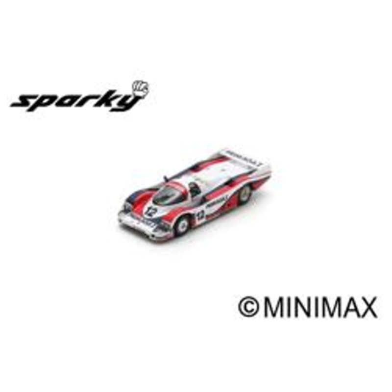 1/64 Spark Porsche 956 No.12 Le Mans 24H 1986 P. Yver - H. Striebig - M. Cohen-Olivar Car Model