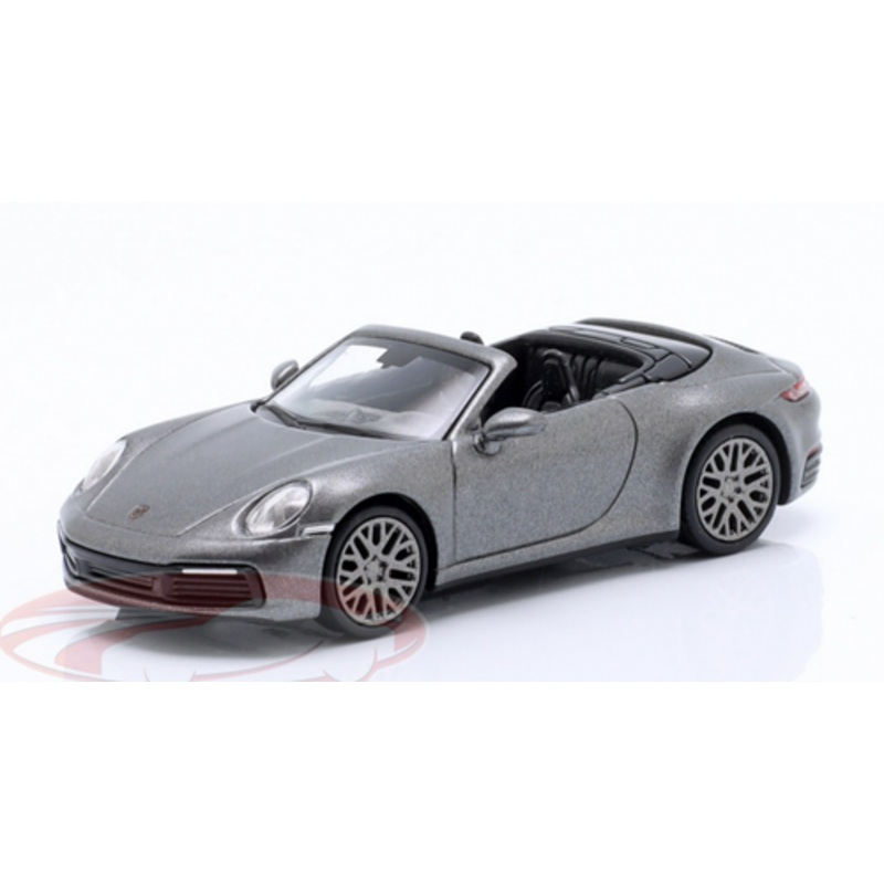 1/87 Minichamps 2019 Porsche 911 (992) Carrera 4S Convertible (Grey Metallic) Car Model