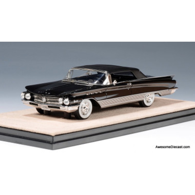 1960 Buick Electra 225 Convertible (Roof Up), Black 1:43 Resin Cast Model by Stamp Models