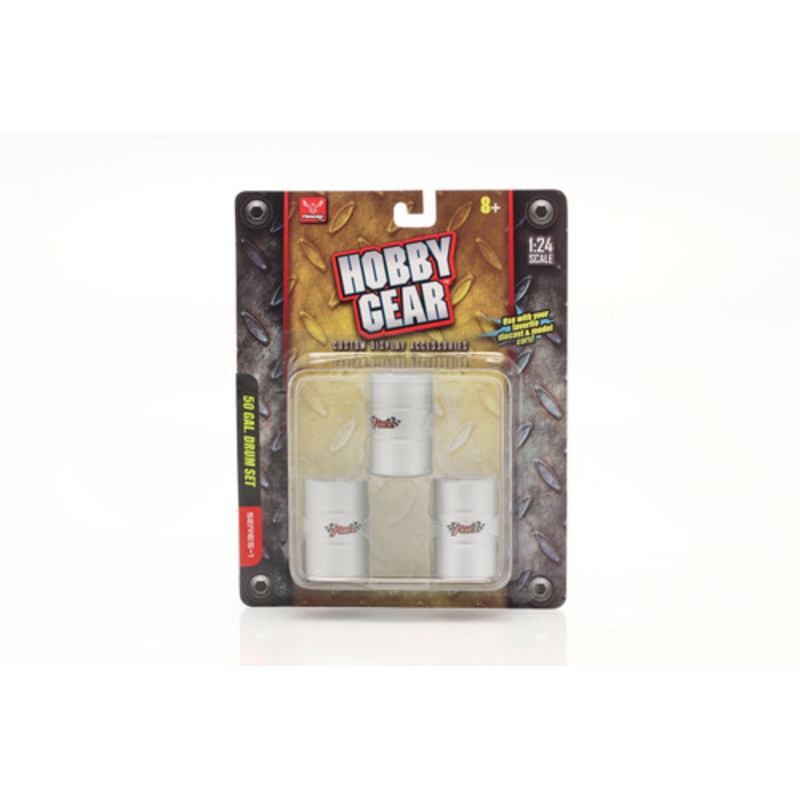 1/24 Hobbygear 50 Gallon Drum Set (3 pieces)