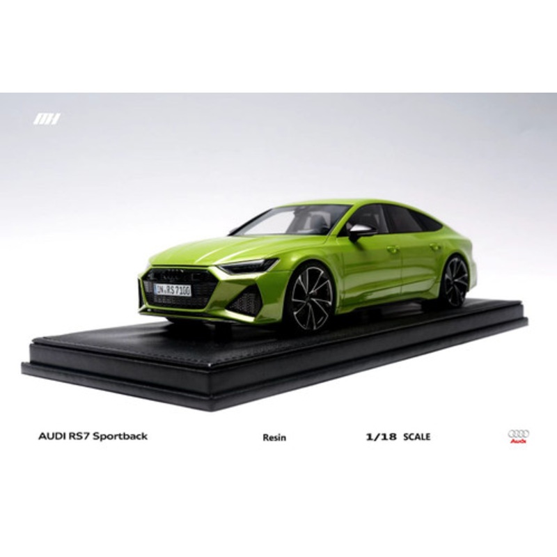 1/18 Motorhelix 2020 Audi RS7 Sportback (Apple Green) Resin Car Model Limited 99 Pieces