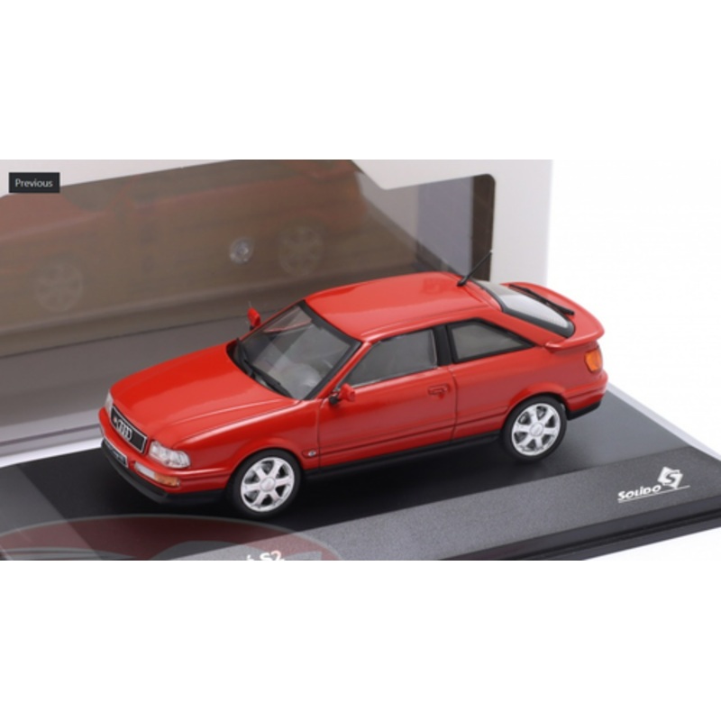 1/43 Solido 1992 Audi S2 Coupe (Red) Diecast Car Model