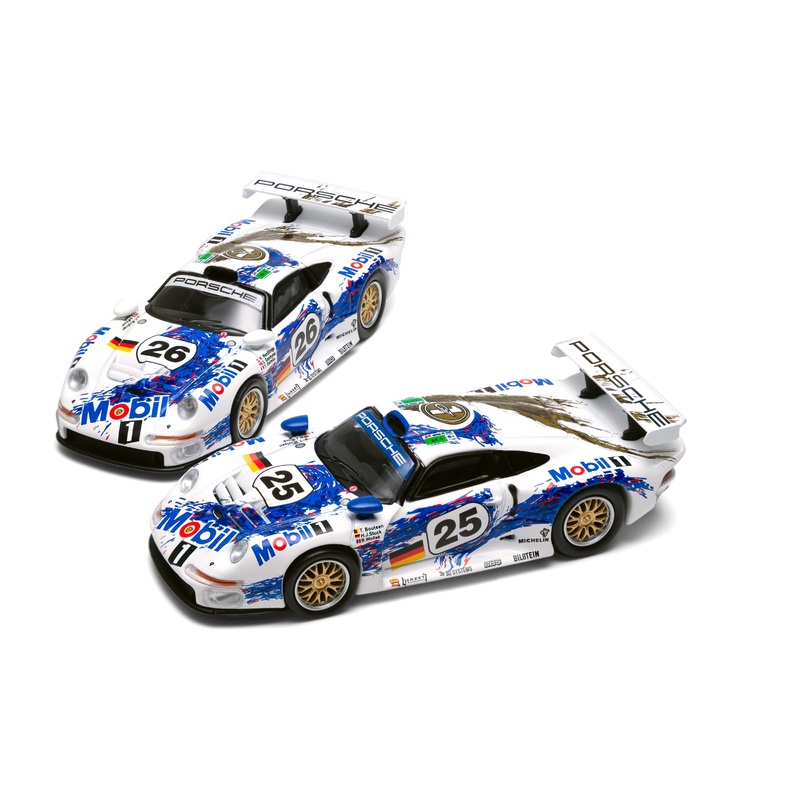 Sparky x Tiny 1:64 Porsche 911 GT1 2-car set 24h Le Mans 1996 #25 & #26 (Tiny Exclusive)