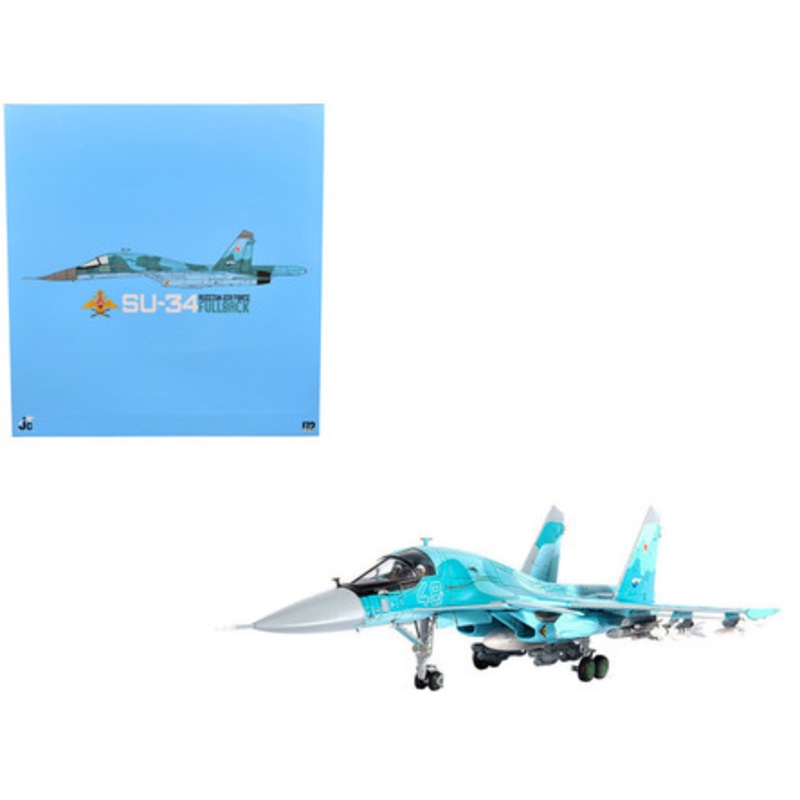 Sukhoi SU-34 Fullback Fighter Aircraft "Russian Air Force Ramenskoye" (2011) 1/72 Diecast Model by JC Wings